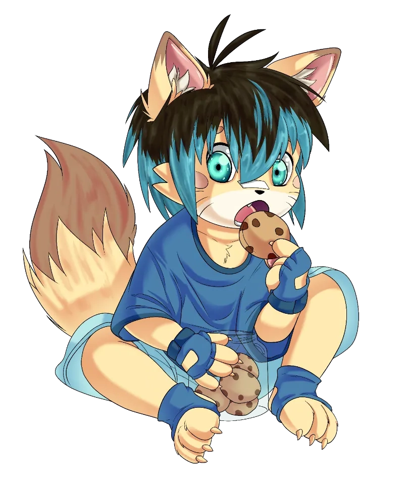 Traigger comiendo galletas